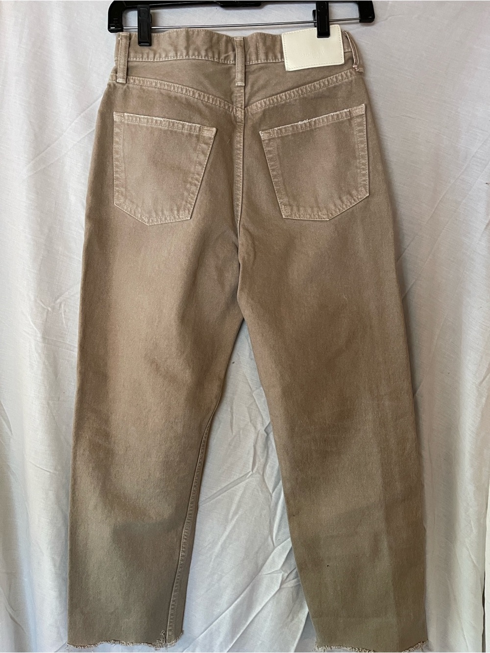 Moussy Made in Japan tan rigid jeans. Size 24